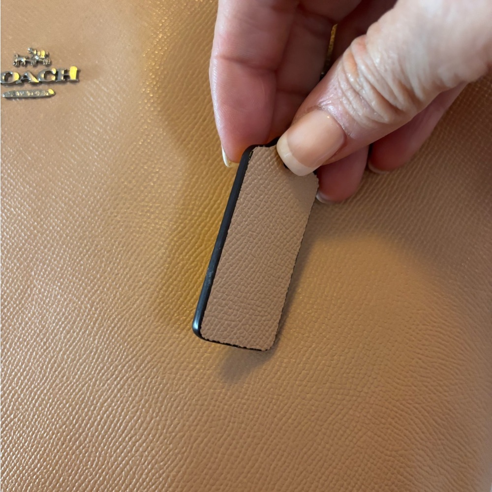 Coach City Tote C1757-F59855 Taupe & Yellow Tote Bag w Matching Wristlet - Picture 8 of 14